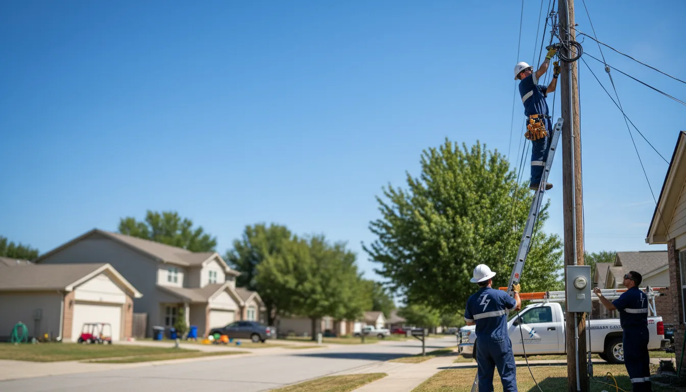 Residential electrician providing installation services in Belton, TX